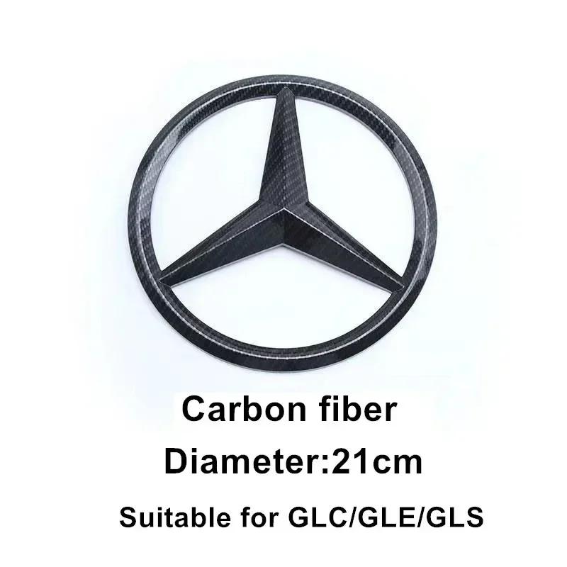 xmfk4 ABS Car Front Grille Badge Decal Cover Emblem for Mercedes Benz W204 W205 W210 W211 W212 W213 C E Class GLA GLK ML GLC GLE