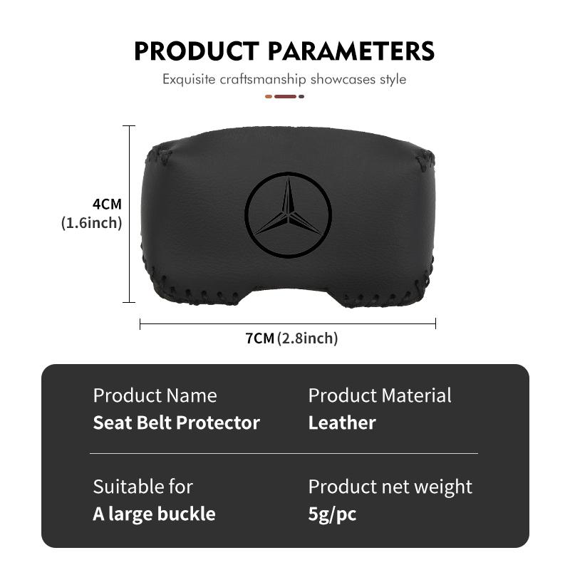 AABCW1 For Benz Car Styling Seatbelt Protector Clip Anti-Collision Anti-Scratch Cover Accessories CITAN VITO SPRINTER CLS SLK Sport ML