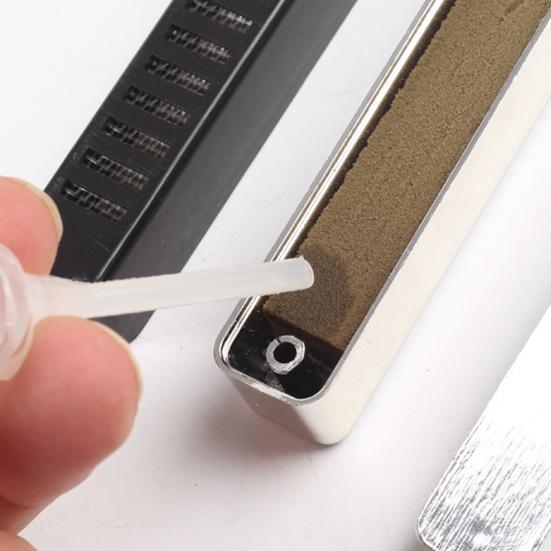 Увлажнитель для сигар с мягкой губкой, длинная пластиковая коробка с полосками, дышащий, увлажняющий, портативный хьюмидор для сигар, коробка с полосками для домашнего использования