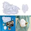 Beautiful Horse Shaped Wall Decoration Silicone Mold Customized Decor Making Resin Mold Perfect Gift for Y Enthusiasts