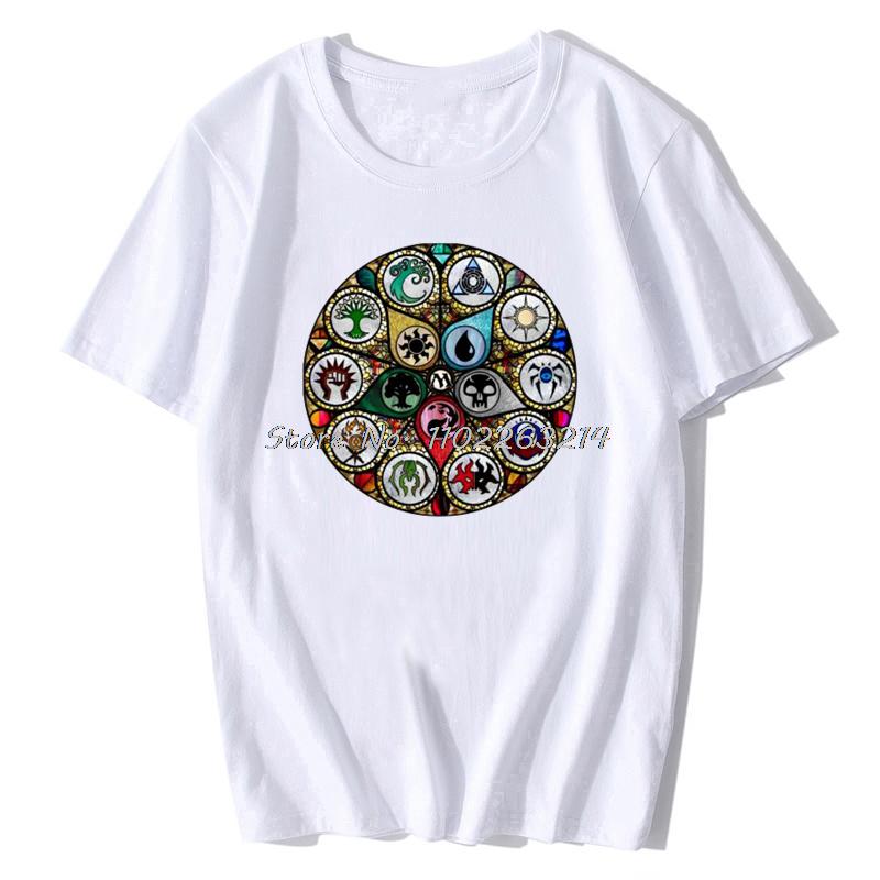 New Men T Shirt MTG  Stained Glass T-Shirt Women Tshirt Funny Unisex Cotton Oversized Streetwear