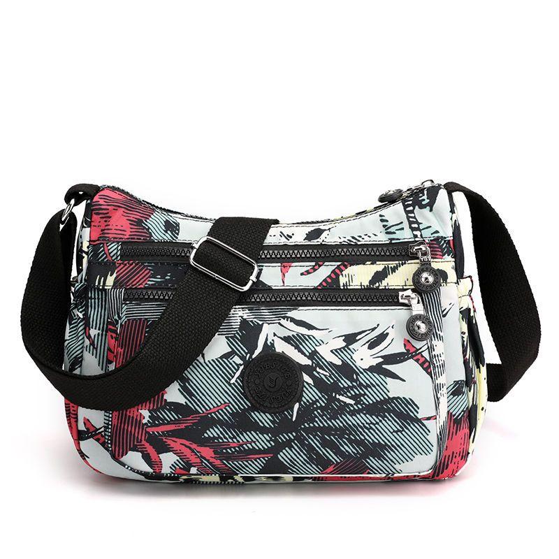 Женская сумка через плечо на одно плечо с большой вместимостью, модная и универсальная, водонепроницаемая сумка из нейлонового холста