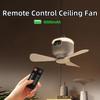 USB Rechargeable Large Wind Ceiling Fan Multifunctional Night Lamp Lighting Fan Household Remote Control Electric Fan