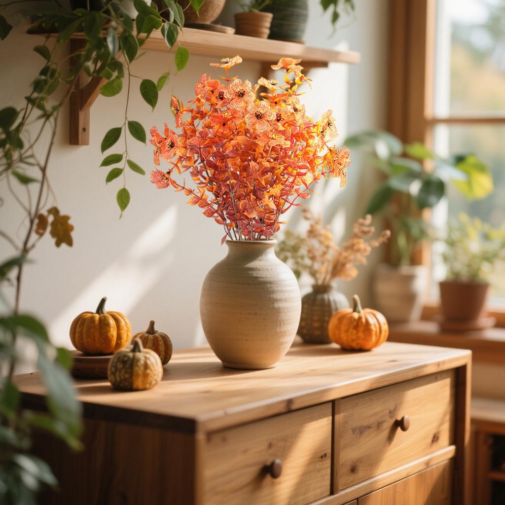 Искусственные цветы, Искусственные растения, Украшения для вечеринок, Цветы для домашнего декора, Украшения для стола, Подходит для декора, Декор на День благодарения