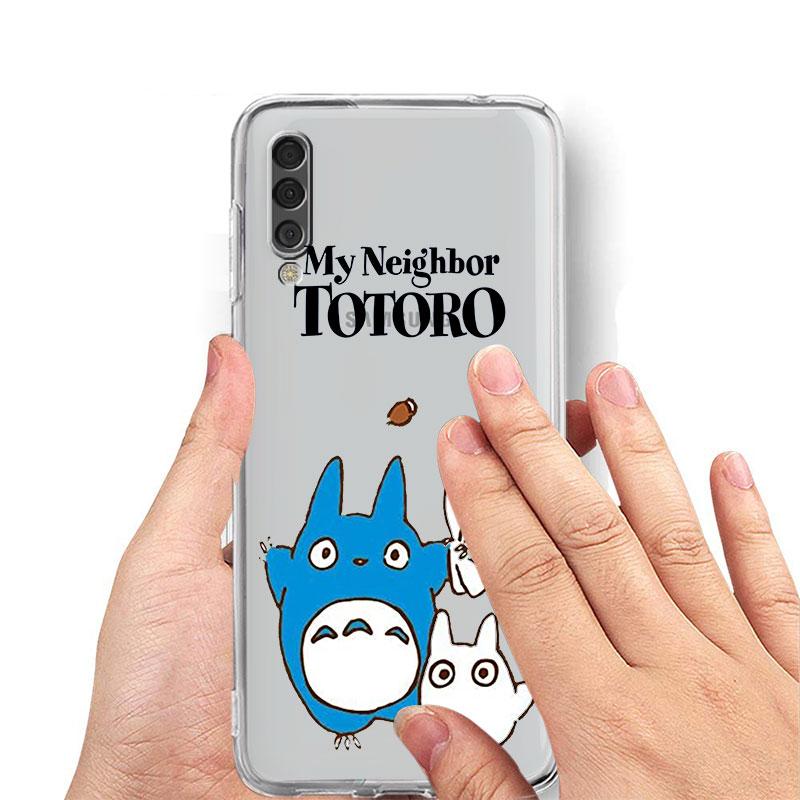 Чехол для Samsung Galaxy A13 A52 A51 A53 A12 A72 A73 A11 A33 A32 A71 A22 5G A41 A31 A21s Тоторо Ghibli Унесенные призраками мягкий чехол