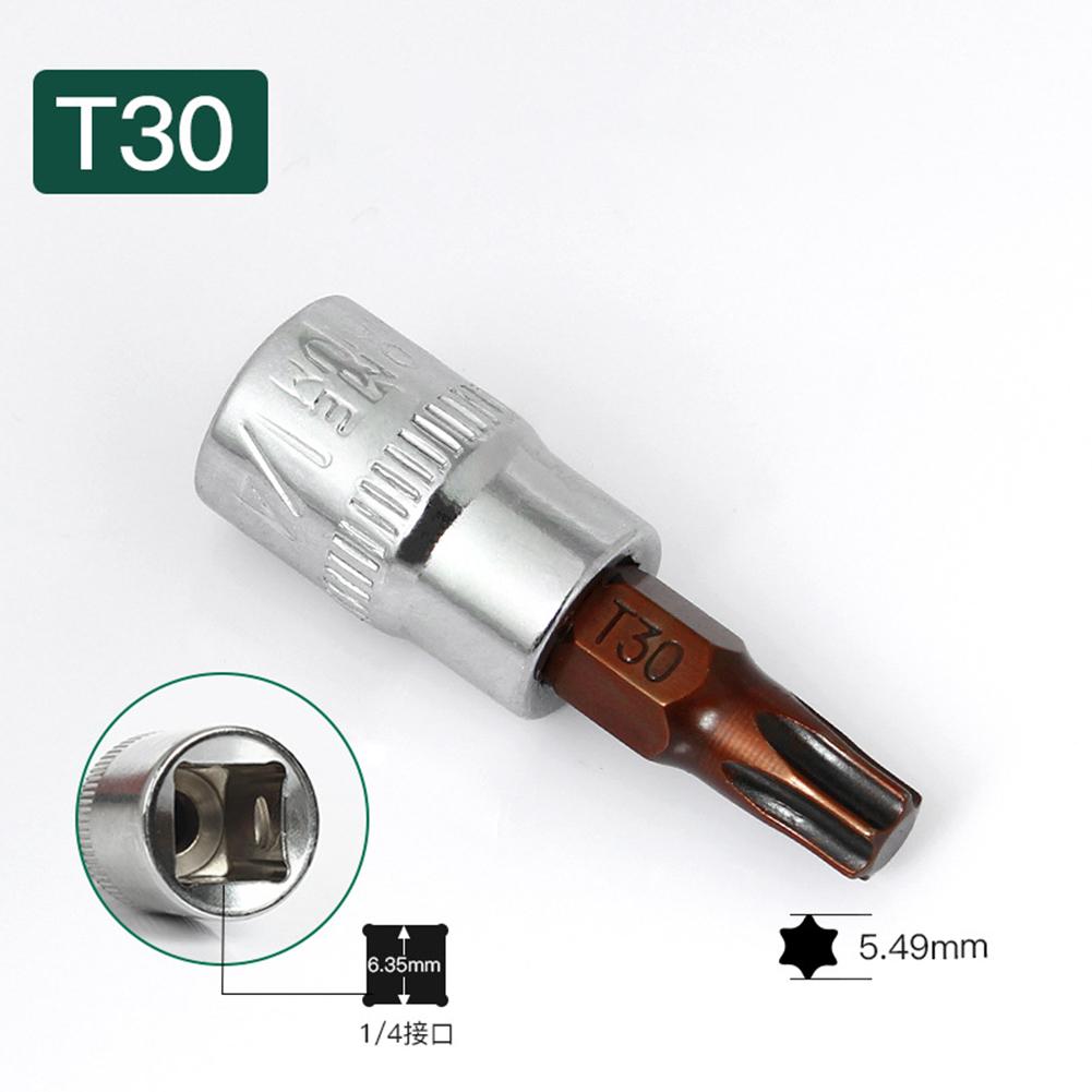 Набор бит для отвертки Torx Высокопроизводительный Привод 1/4 дюйма T15 T20 T25 T30 T40