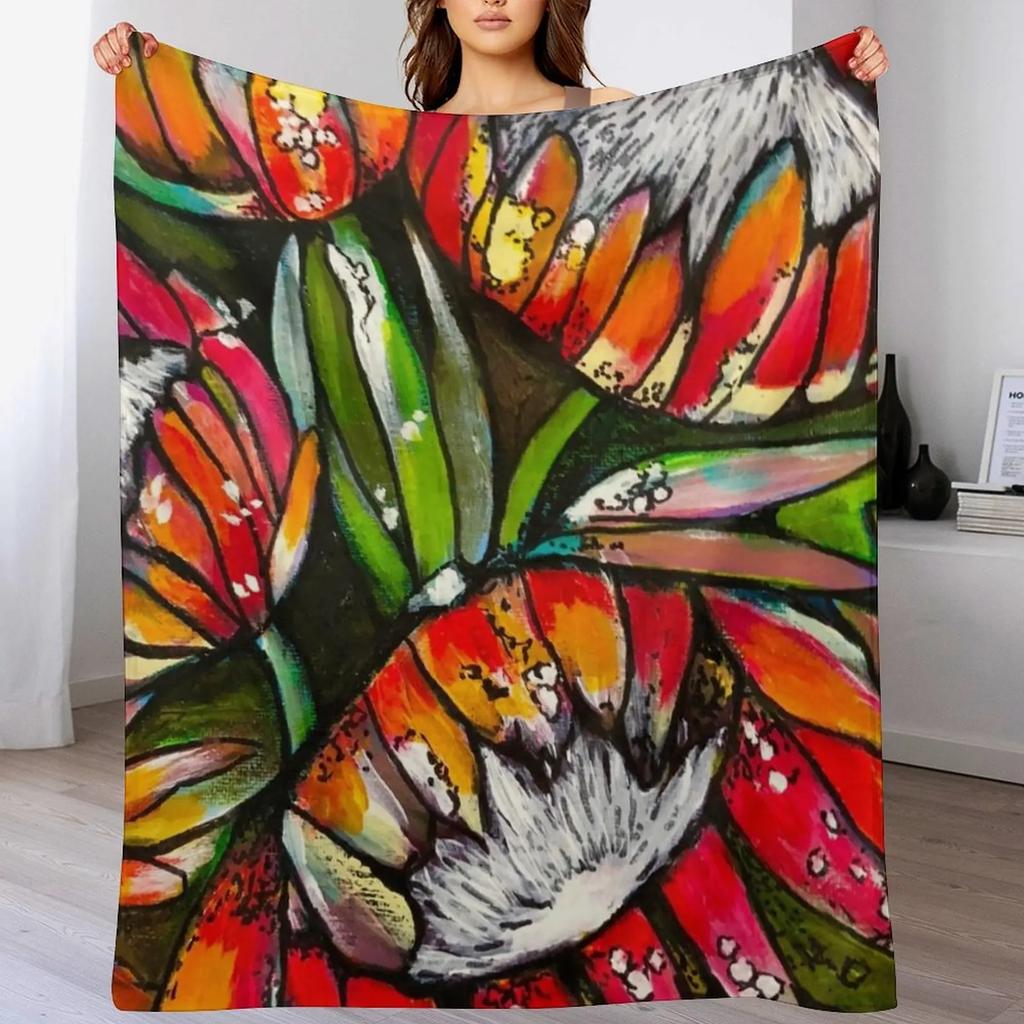 New Protea Courage Throw Blanket Multi Use Warm Blanket for Living Room Bedroom