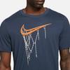Nike Футболка с коротким рукавом и логотипом для баскетбола, мужские топы DD9344-451