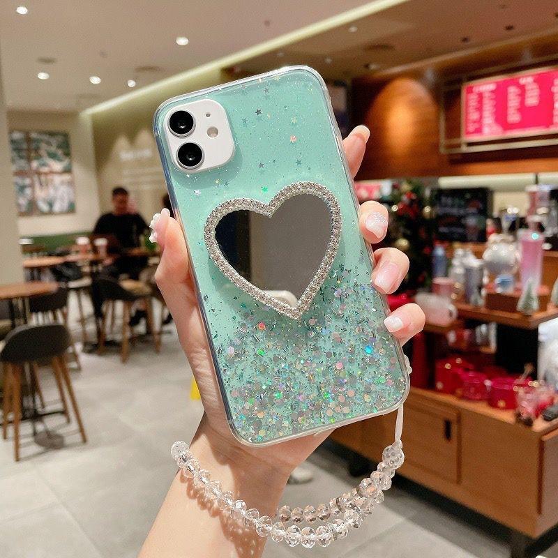 Подходит для iPhone16promax Эпоксидный чехол для мобильного телефона Apple 15Pro зеркальный с блестками 14 женский 13/12 противоударный 11