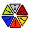 Triangle Exclamation Mark Reflective Warning Sign Car Sticker Night Driving Safety Reflective sticker for Car Anti-Collision