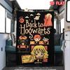Back to Hogwarts Print Flannel Blanket, Soft Cozy Throw for Harry Potter Fans