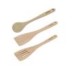 Set of 3 Wooden Kitchen Utensils Including 2 Spatulas and a Spoon Eco Friendly Ref.