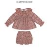Набор из цветочной блузки с длинным рукавом и шорт Happyology для девочек