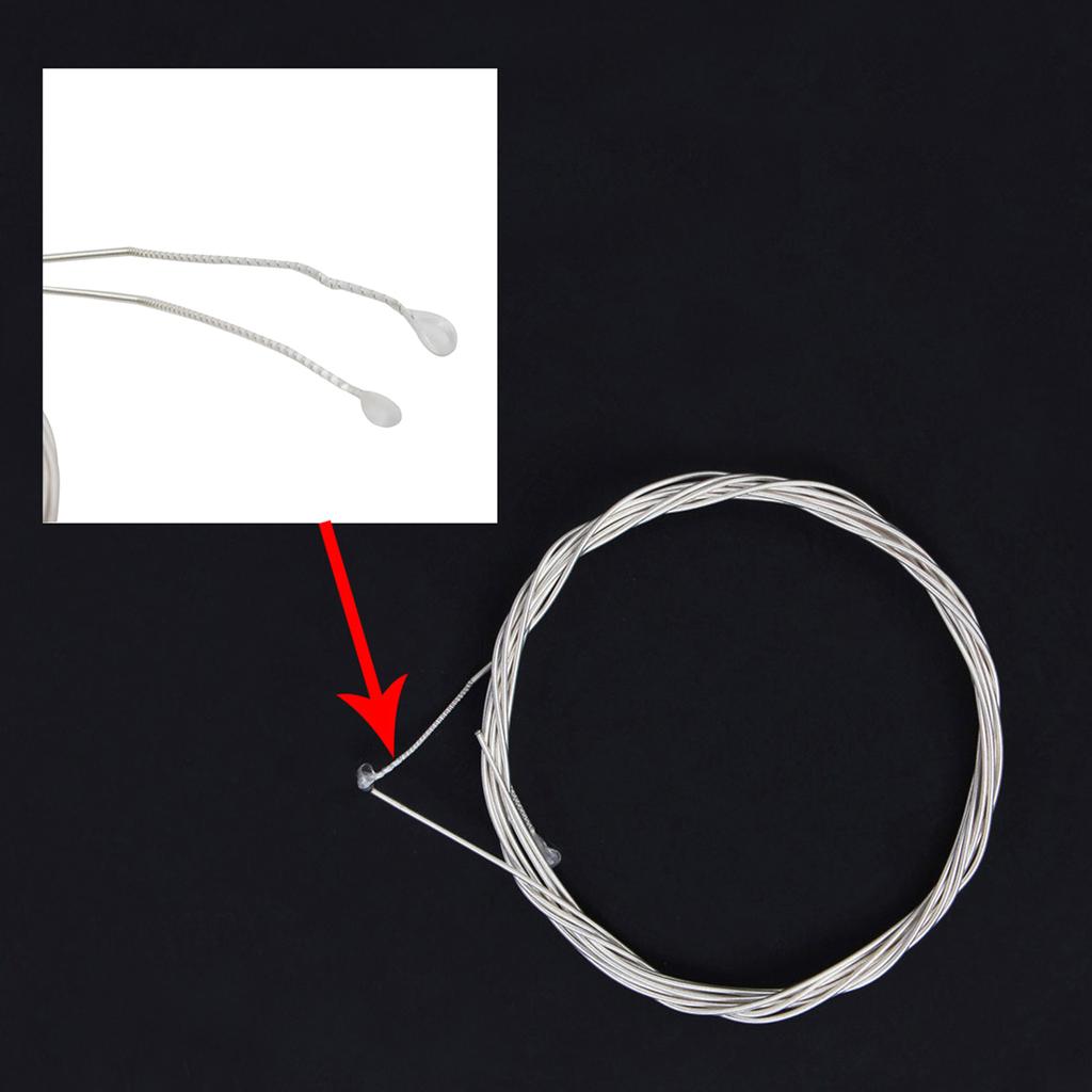 Arabic Oud Strings,Replacement Oud Strings Set String Instrument Accessory Nylon Silver Plated Copper Alloy Wound String