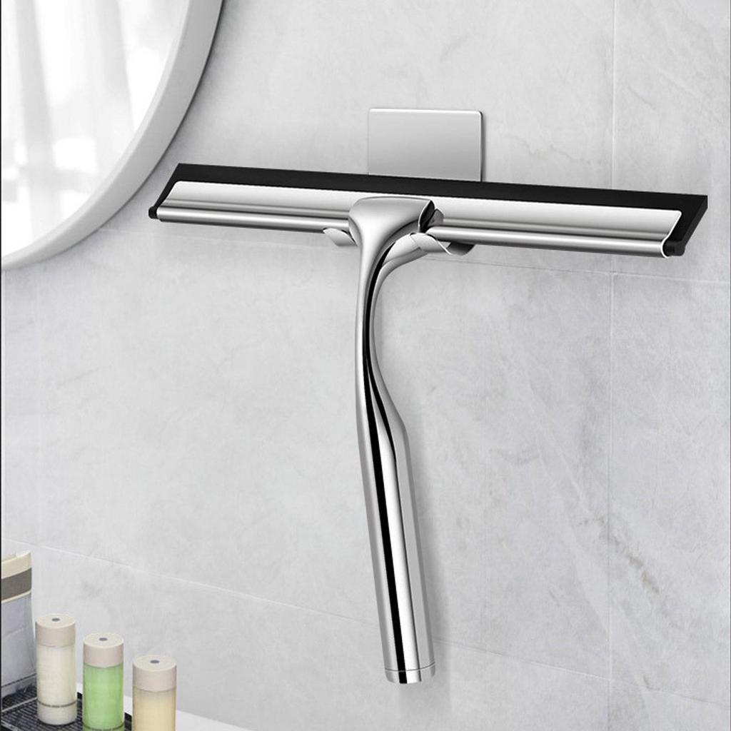 Силиконовый скребок из нержавеющей стали - Скребок для окон и ванной комнаты для дома и гостиницы