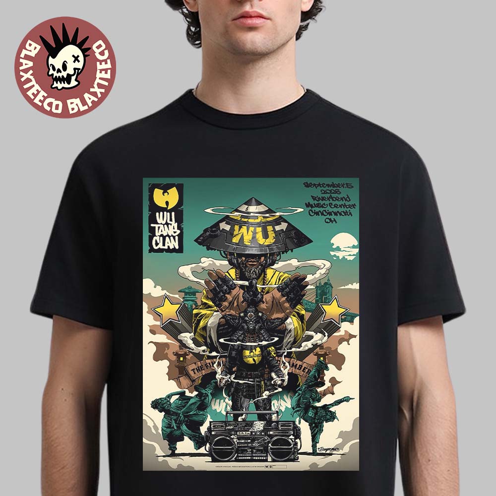 Wu-Tang Clan Cincinnati OH 2026 Poster Live At Riverbend Music Center T-Shirt