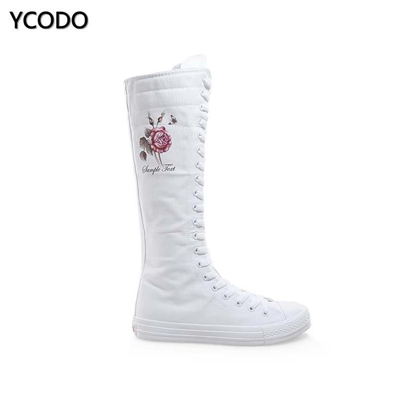 Весенне-осенние женские ботинки, парусиновые сапоги до середины икры, повседневная обувь с высоким берцем, длинные сапоги, удобные ботинки на плоской подошве со шнуровкой, размер 34-43