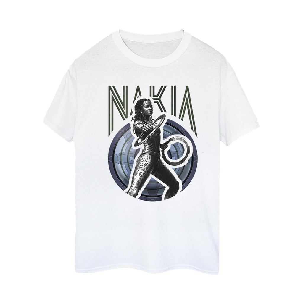 Marvel Womens/Ladies Wakanda Forever Nakia Shield Cotton Boyfriend T-Shirt