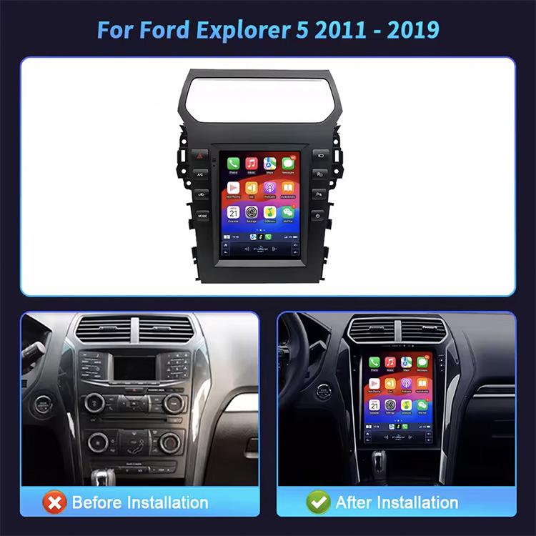 Ford Explorer 5 Android-система навигации с HD-камерой заднего вида и поддержкой CarPlay.