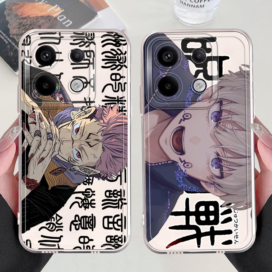 Мягкий чехол для телефона J-Jujutsus K-Kaisens Anime для Xiaomi Redmi Note 14 Pro Plus 14C A4 11S 10S 13C Note 13 12S 9 10 12 11