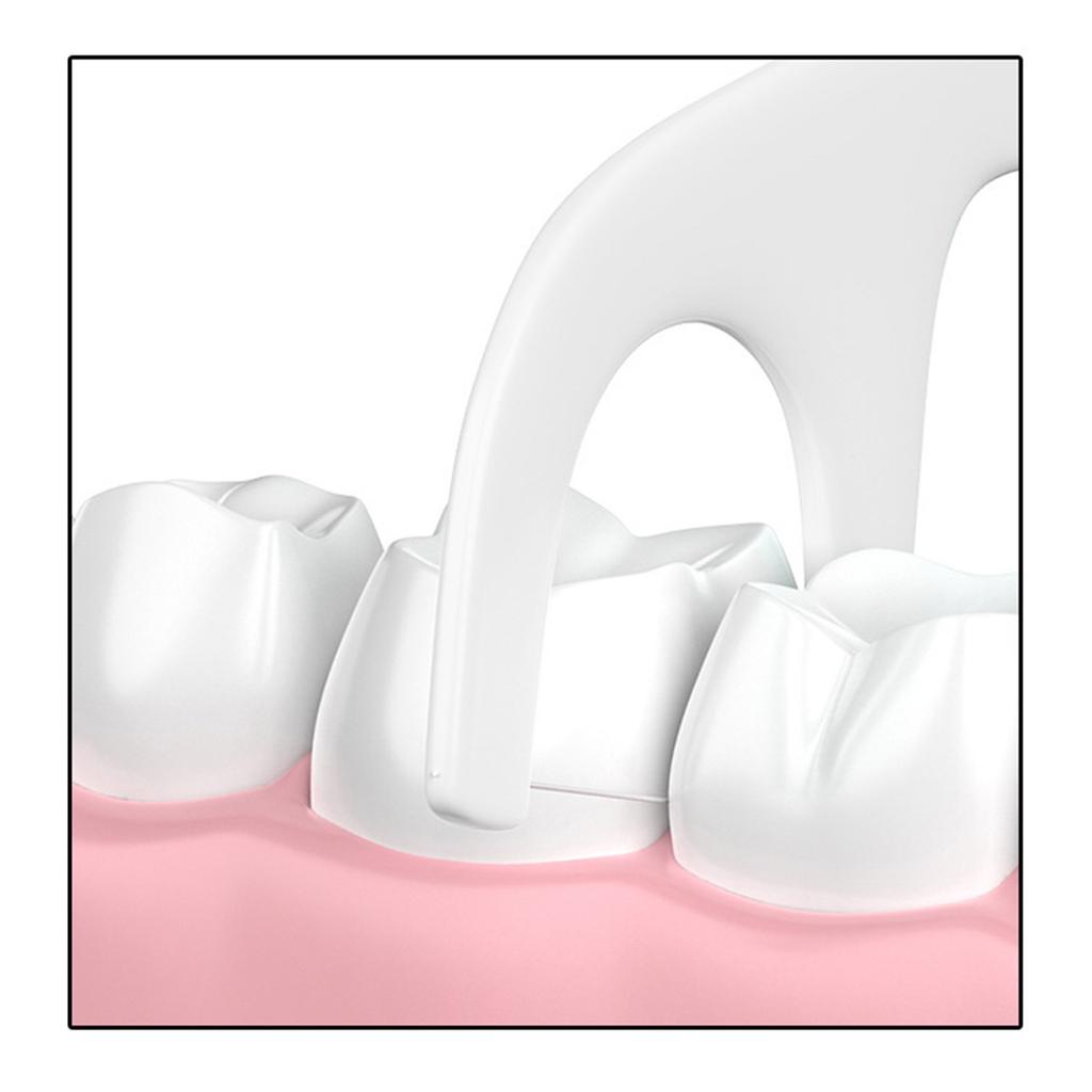 Полимерная зубная нить, палочка для чистки зубов, портативная зубочистка для полости рта, зубочистка в форме лука