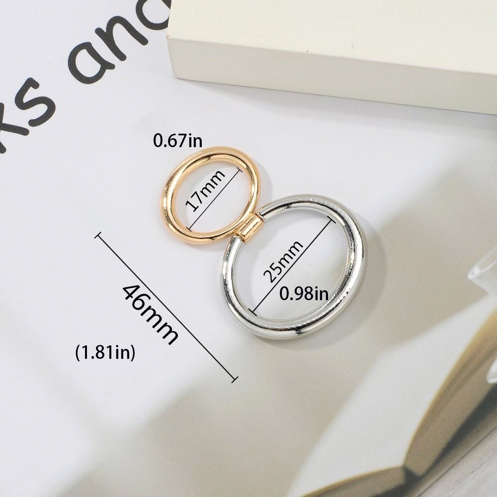 Кольцо с пряжкой для шарфа из цинкового сплава, гальваническое покрытие, изысканный подарок на Рождество