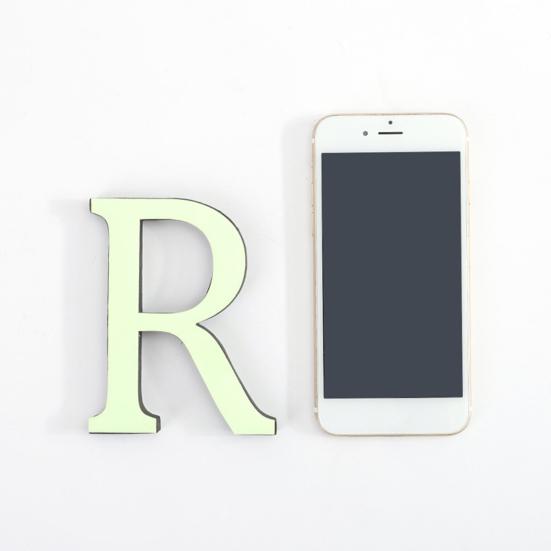 Наклейка на стену с буквами, украшение для дома, светящаяся наклейка с буквами, отклеивающаяся и приклеивающаяся к стене