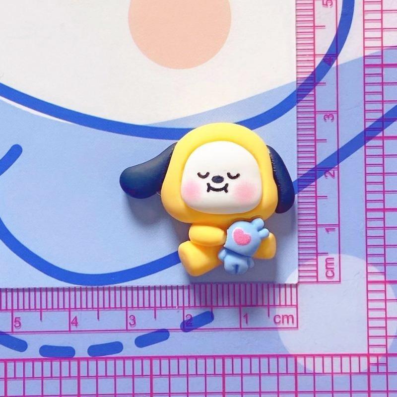 Bt21 Мультяшные Милые Пряжки для Обуви Koya Rj Shooky Mang Tata Chimmy Cooky, 3D Стерео Цветок для Обуви, Съемное DIY Украшение для Обуви
