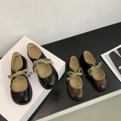 Модная обувь феи, нежные туфли-лодочки, женские, осень-зима 2025, новые, французский вечерний стиль, с юбкой, с мелким вырезом, туфли бабушки, женские