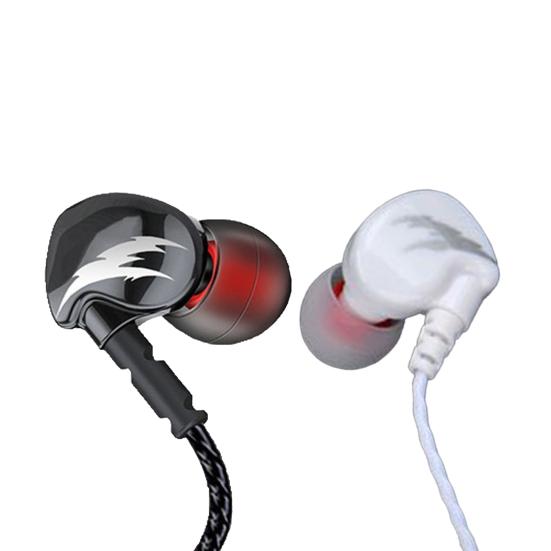 Гарнитура Эргономичная тонкая работа с микрофоном Модные проводные наушники-вкладыши с защитой от пота для бега