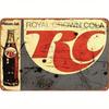 Винтажный металлический знак Crown Cola, жестяной плакат 8x12 дюймов, настенное искусство для бара