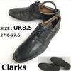 Genuine Leather Plain Toe Shoes Black UK8.5 Business Dress Shoes(USED)