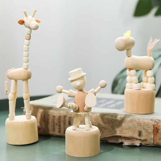 Привлекательная художественная фигурка, индивидуальный деревянный фотореквизит, статуэтка ручной работы, украшение для дома