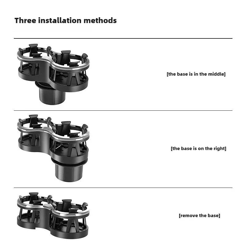 One Drag Two Drink Beverage Holder Car Drink Bottle Cup Holder Water Bottle Mount Stand Coffee Drinks Car Accessories