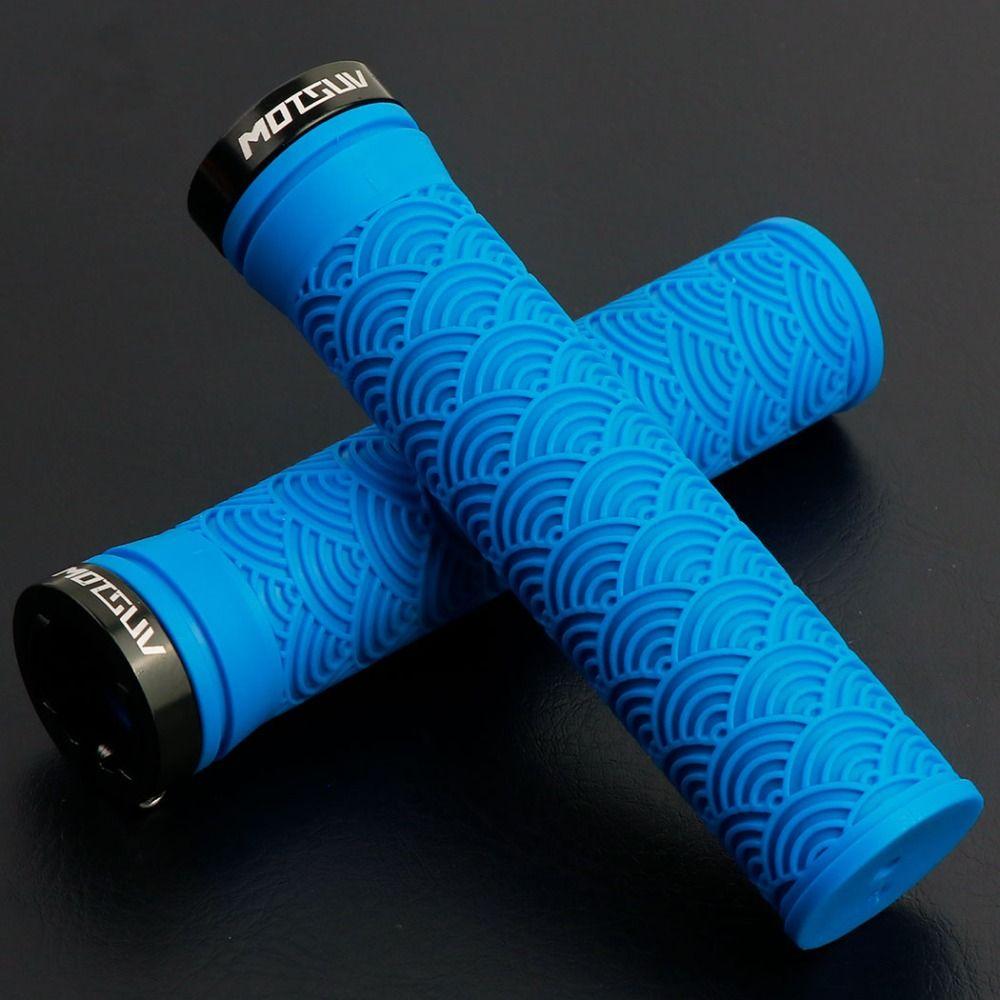 Non-Slip Rubber Bike Handlebar Covers TPE Mountain Bike Grips Mountain Biking