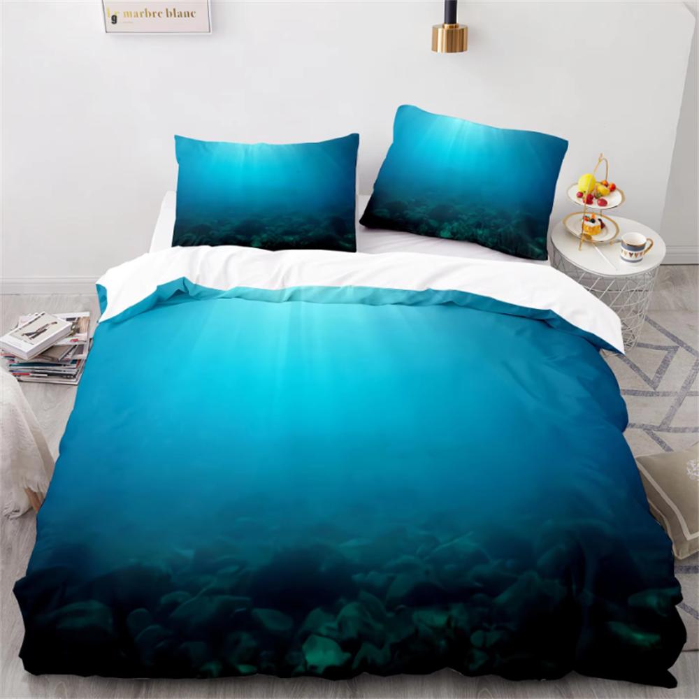 Комплект пододеяльников Wave, комплект постельного белья Sea Ocean Nautical, пододеяльник с парусником, размер Queen/King/Full/Twin, полиэстеровый пододеяльник