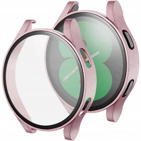 2in1 Case + Tempered Glass for Samsung Galaxy Watch 4 40mm, Pink