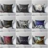 European and American Decoration Pillowcase Cushion Cover Northern Europe Modern Sofa Gray Black Household Bed Cushion Cover