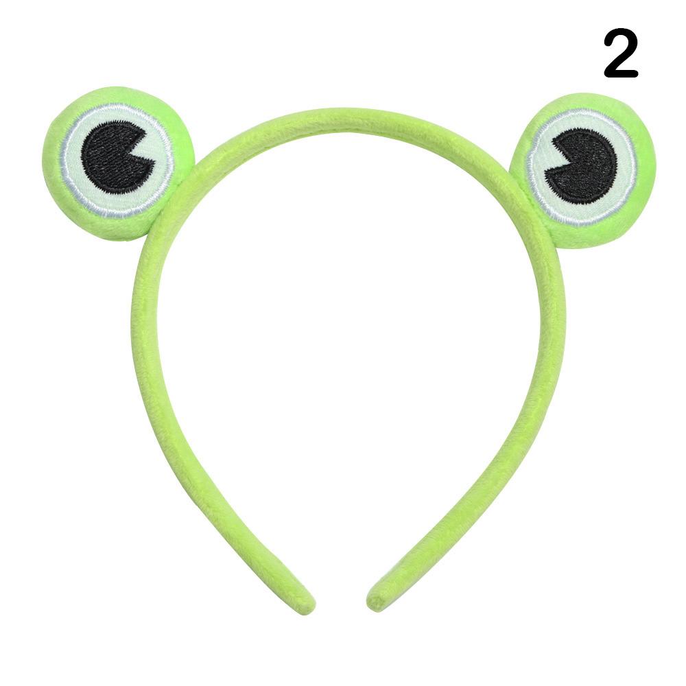 Girls Wide-brimmed Elastic Skincare Hair Band Makeup Headband Washing Face Hairband Funny Frog