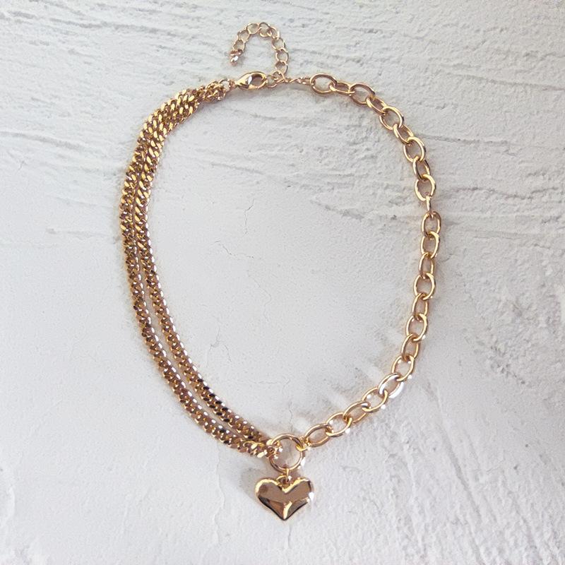 Любовное ожерелье женское нишевый дизайн чувство ins ключичная цепочка цепочка для свитера ожерелье из 18-каратного золота хип-хоп чокер