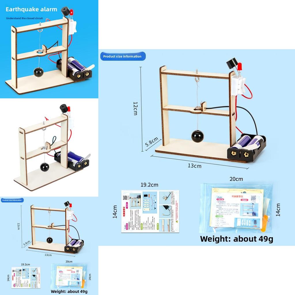 Earthquake Sensor Diy Model Science Experiment With Multimaterial Kit For Stem Education