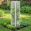 Tomato Cage Netting Garden Bird for Round Triangular Breathable Mesh Insect Barrier Fine Cover with Zipper Drawstring Plant Vertical Climbing