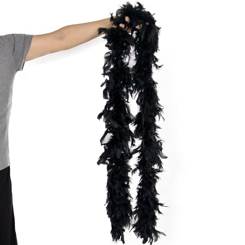 2M Turkey Marabou Feathers Boa 90g Colored Plumas Dress Shawl DIY Craft Wedding Scarf Decor Sewing Costume Party Cosplay Dress