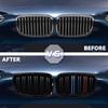 Car Front Bumper Kidney Grille Racing Grills For BMW 1 Series F20 F21 2011-2014 Replacement Double Slat Gloss Black Grilles