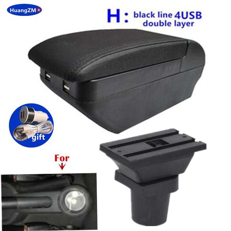 Для Mitsubishi Colt Z30 Подлокотник двойной Центральный ящик для хранения подстаканник USB-интерфейс Специальные Дополнительные автомобильные аксессуары