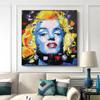 Movie Star Graffiti Art Canvas Painting Women Portrait Posters Print Wall Art Picture for Living Room Wall Decoration Cuadros