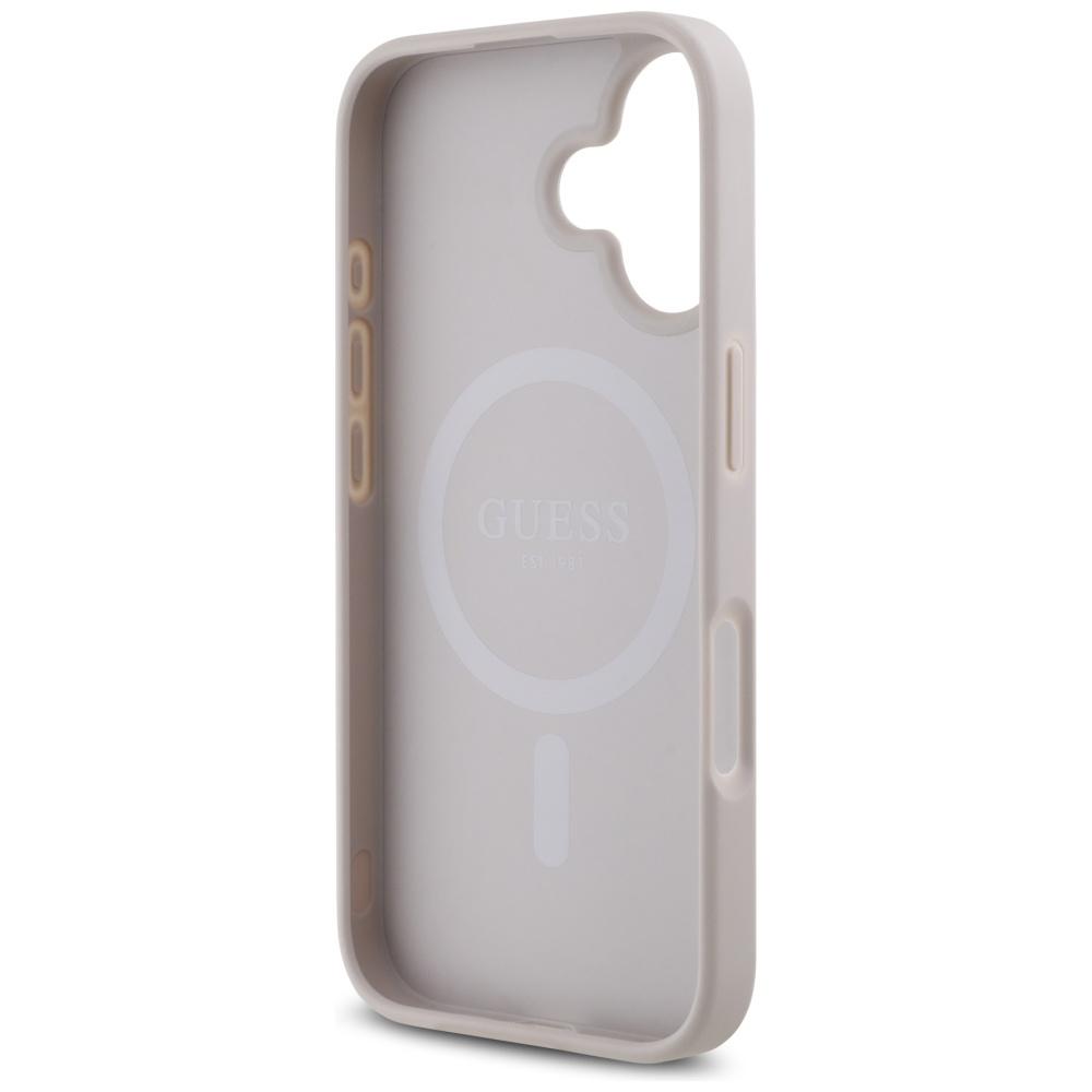 Guess Hc Pu 4G Small 4G And Classic Case For iPhone 16 Magsafe Pink