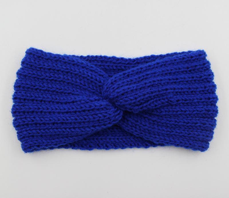Женская вязаная шерстяная повязка на голову - модная, милая, теплая, уличный аксессуар для волос