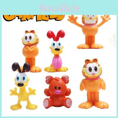 Очаровательная коллекционная фигурка кота Гарфилда, ПВХ-игрушка для любителей домашних животных и поклонников аниме