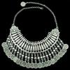 Fashion Women Coins Chain Pendant Statement Jewelry Choker Chunky Bib Necklace
